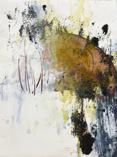 Texturas abstratas com tons terrosos de Deb Chaney