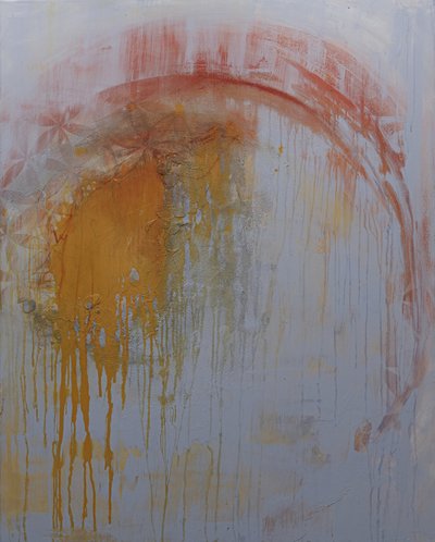 Abstrato Dourado e Fluido de Deb Chaney