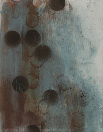 Círculos abstratos em tons suaves de Deb Chaney