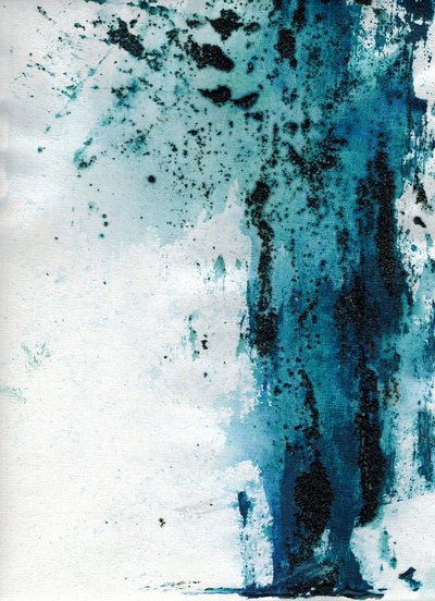 Abstrato Azul Misterioso de Deb Chaney