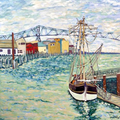 Barco Astoria, 2018 (acrílico sobre tela) de Deborah Eve Alastra