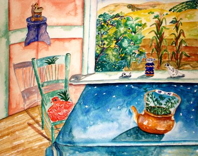 Mesa azul de Deborah Eve Alastra