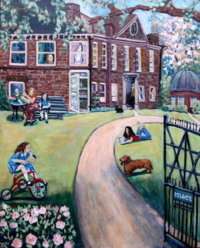 Milgate Park, 2020 (acrílico sobre tela) de Deborah Eve Alastra