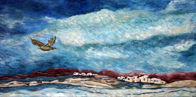 Céu do sudoeste, 2015 (acrílico sobre tela) de Deborah Eve Alastra