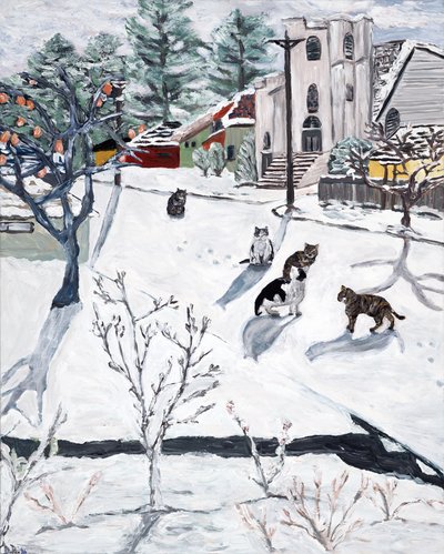 inverno, 2018 (acrílico sobre tela) de Deborah Eve Alastra