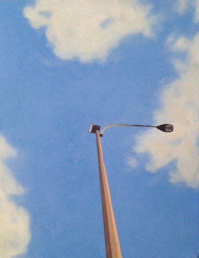 Candeeiro de rua de Brooklyn, 2012 (óleo sobre tela) de Deborah Stevenson