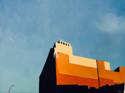 In The Navy Yard, 2012 (óleo sobre tela) de Deborah Stevenson