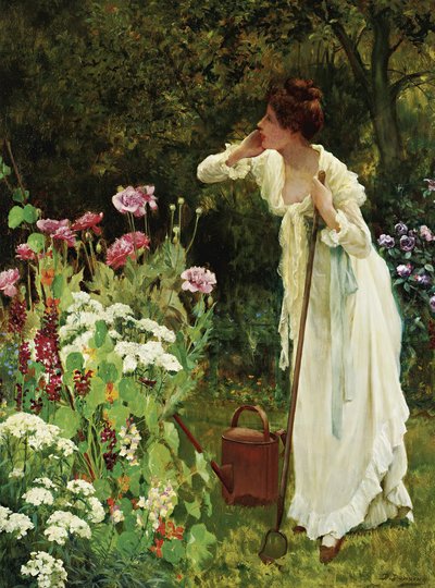 Na plenitude do verão (óleo sobre tela) de Delapoer Downing