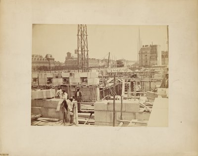 [Canteiro de obras em Paris]. de Delmaet and Durandelle
