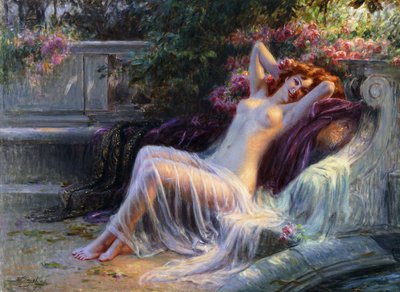 Nu com Rosas; Nu aux Roses de Delphin Enjolras