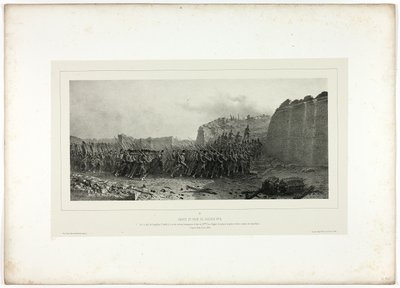 Assalto e captura do bastião no. 6, de Memórias da Itália: Expedição a Roma de Denis Auguste Marie Raffet