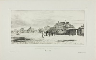 Pátio do General de Quarentena, Skoulani, Bessarábia de Denis Auguste Marie Raffet