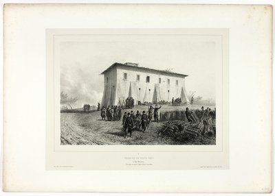 House of Six Green Shutters, from Memories of Italy: Expedition from Rome de Denis Auguste Marie Raffet