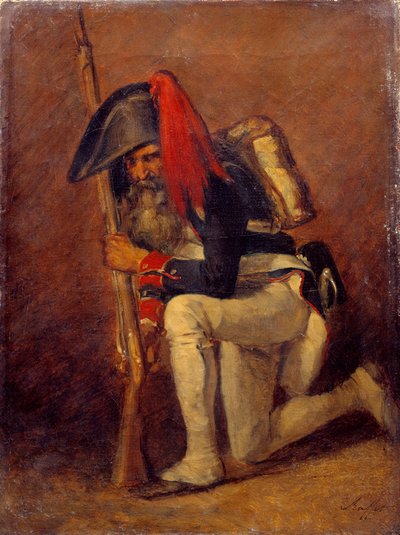 Le soldat de la Premiere Republique Painting de Denis Auguste Raffet (1804-1860) Sol do século XIX. 0,31x0,23 m de Denis Auguste Marie Raffet
