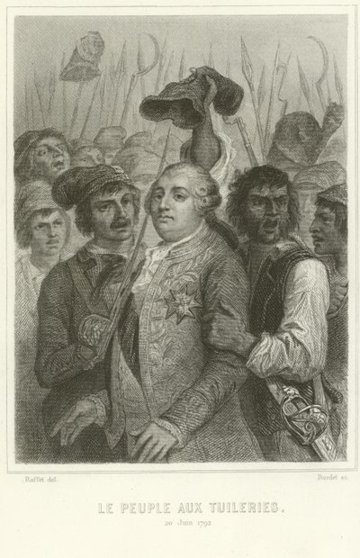 As pessoas no Palácio das Tulherias de Denis Auguste Marie Raffet