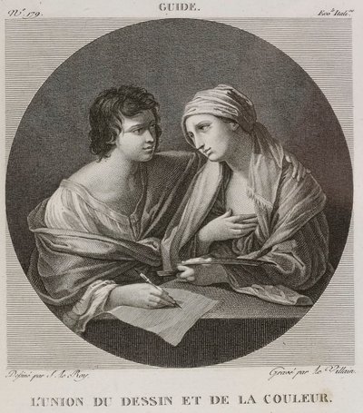 Denis-Sébastien Leroy e Le Villain - A união do desenho e da cor, segundo Guido Reni - 1802-1815 de Denis Sebastien Leroy