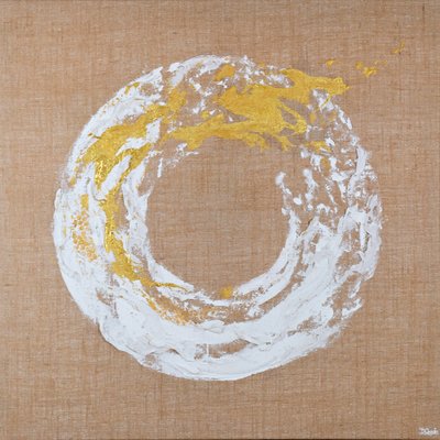 Enso Dourado Abstrato de Denise Quah