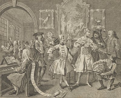 O Progresso de um Rake, Placa 2, ca. 1800. de Dent