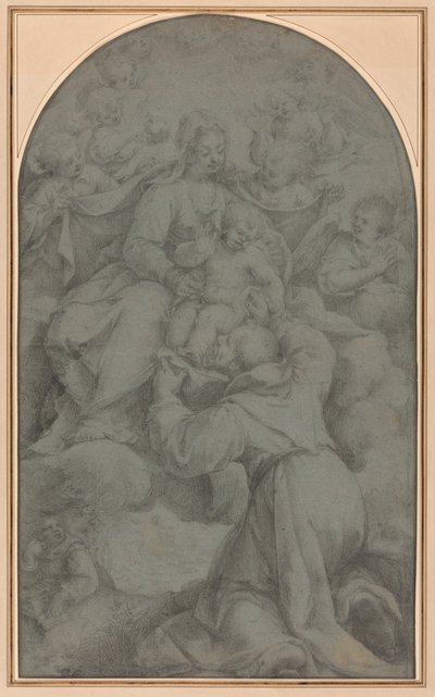 São Francisco de Assis adorando a Virgem e o Menino de Denys Calvaert