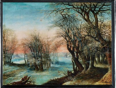 Paisagem de inverno ... de Denys van Alsloot