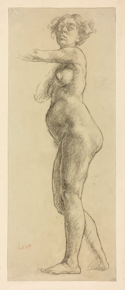 Estudo de uma figura feminina de Derwent Lees
