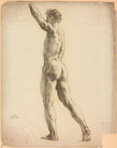 Estudo de uma figura masculina de Derwent Lees