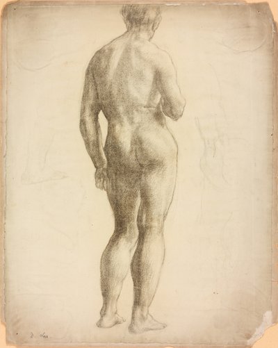 Estudo de uma figura masculina de Derwent Lees