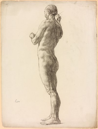 Estudo de uma figura masculina de Derwent Lees