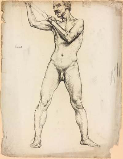 Estudo de uma figura masculina de Derwent Lees