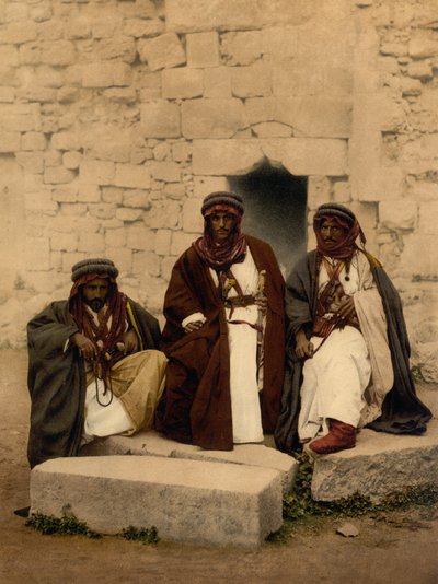 Beduínos do Distrito da Jordânia, Terra Santa de Detroit Photographic Co.