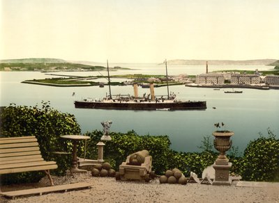 Porto de Queenstown. Condado de Cork, c.1890 de Detroit Photographic Co.