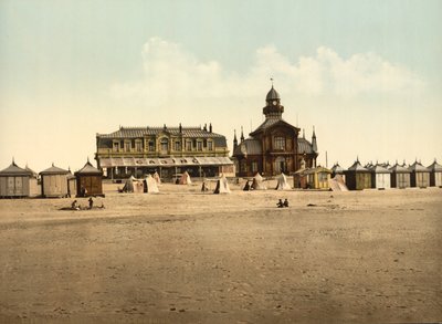 Praia e Cassino, Calais, França, c.1900 de Detroit Publishing Co.