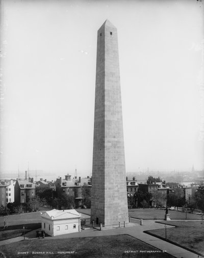 Monumento do monte de depósito, Charlestown, Massachusetts, c.1890-99 de Detroit Publishing Co.