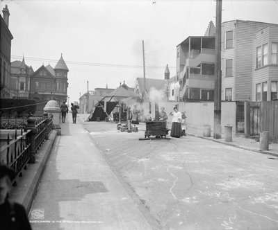 Cozinhar em uma rua de São Francisco de Detroit Publishing Co.