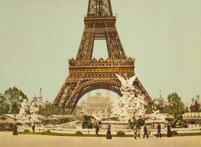 Torre Eiffel e fonte, Exposição Universelle, Paris, França, c.1900 de Detroit Publishing Co.
