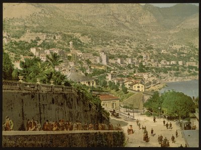 Vista geral, Monte Carlo, Riviera, Mônaco de Detroit Publishing Co.