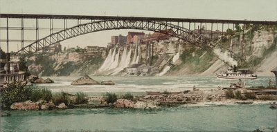 Niagara, moinhos e Grand Trunk Bridge, c.1900 de Detroit Publishing Co.