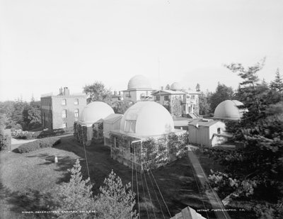 Observatório, Harvard College, c.1900 (foto a p/b) de Detroit Publishing Co.