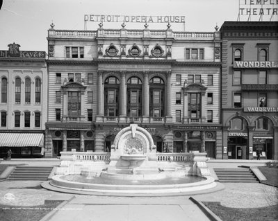 Palmer Foundation e Detroit Opera House, em Detroit, Michigan, c.1906 de Detroit Publishing Co.