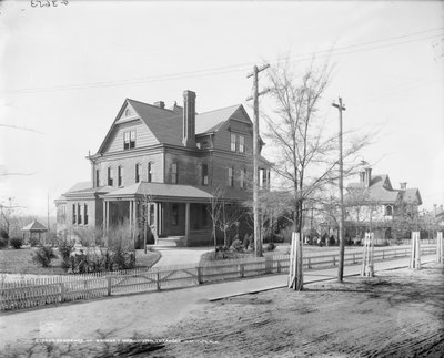 Residência de Booker T. Washington, Tuskegee Institute, c.1906 (foto a p/b) de Detroit Publishing Co.
