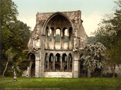 Ruínas da abadia de Heisterbach, Renânia do Norte-Vestfália, Alemanha, c.1900 de Detroit Publishing Co.