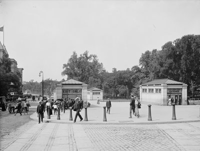 Entrada e Saída do Metrô, Boston Common, Boston, Massachusetts, EUA, c.1900 de Detroit Publishing Co.