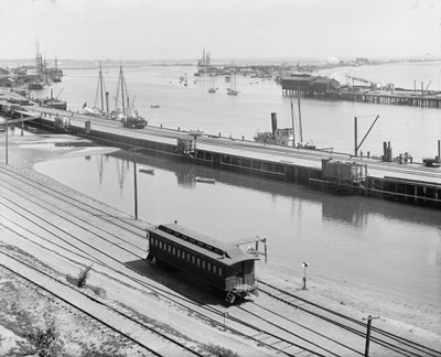 O porto, San Pedro, Califórnia, c.1880-99 de Detroit Publishing Co.