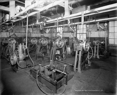 A sala de testes, Leland & Faulconer Manufacturing Company, Detroit de Detroit Publishing Co.