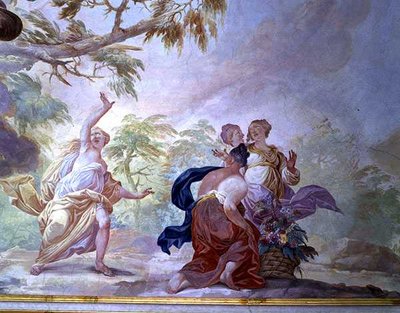 Cena mitológica (fresco) de Diacinto (attr.) Fabbroni