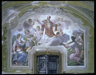 A apoteose de Santo Inácio de Loyola (c.1491-1556) do Refeitório de Diacinto Fabbroni