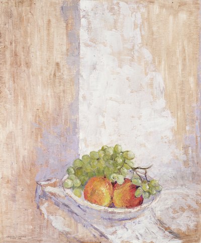 Pêssegos e uvas, 1993 (bordo) de Diana Schofield