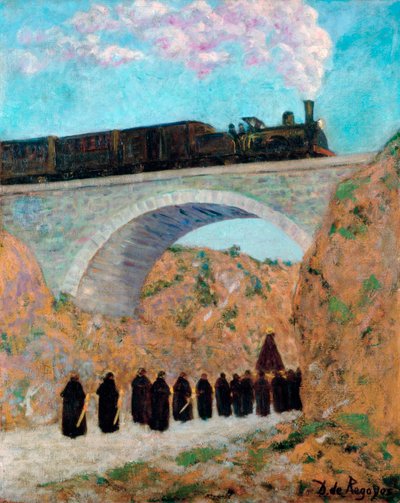 Sexta-feira Santa em Castela, 1904 de Diario or Dario de Regoyos y Valdes