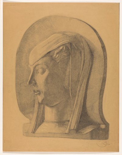 Cabeça de uma mulher velada de Dick Ket (signed by artist)