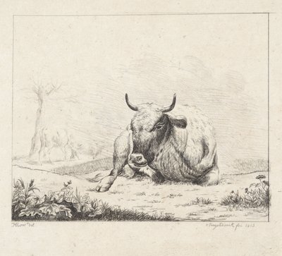 Vaca reclinada de Diederik Jan Singendonck